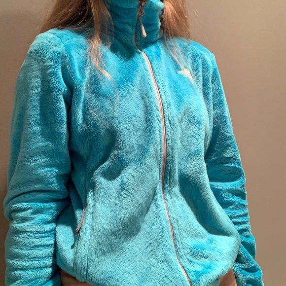 The North Face Blue Osito Furry Jacket Small - Picture 4 of 7